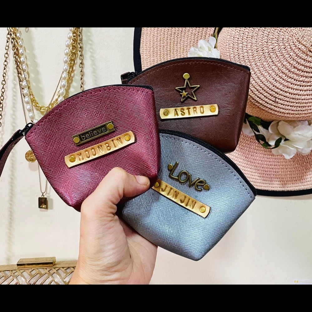 Personalized PU Leather Coin Purse